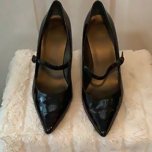 Nine West mary Jane heels. Tortoise shell/mottled brown and black. Size 10